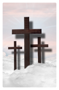 Three Crosses (Clouds) Pink